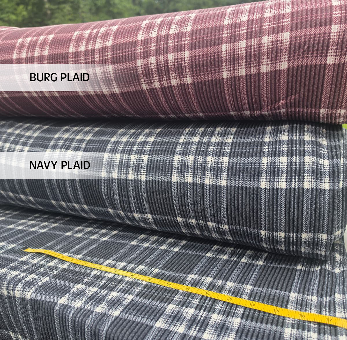 POINTELLE PLAID PRINTS
