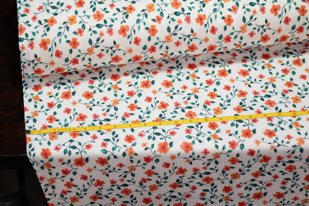 VARIGATED RIB - GEORGINA PRINT