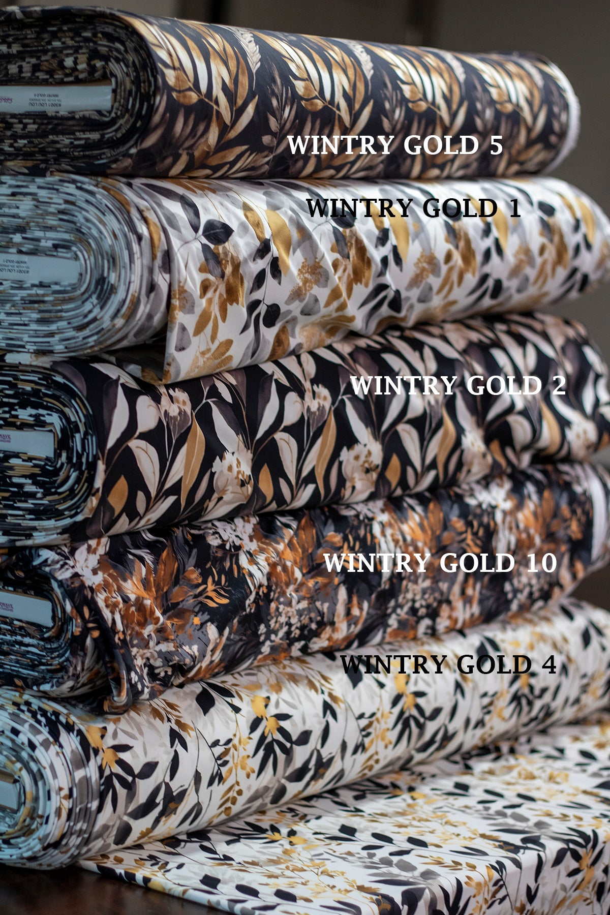 LOU LOU - WINTRY GOLD PRINTS